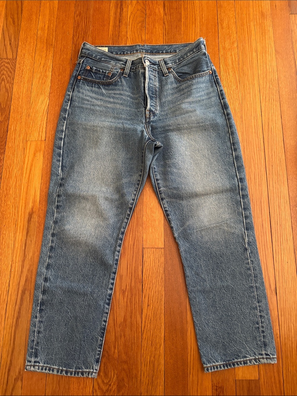 Levi's Straight Leg Blue Denim Jeans